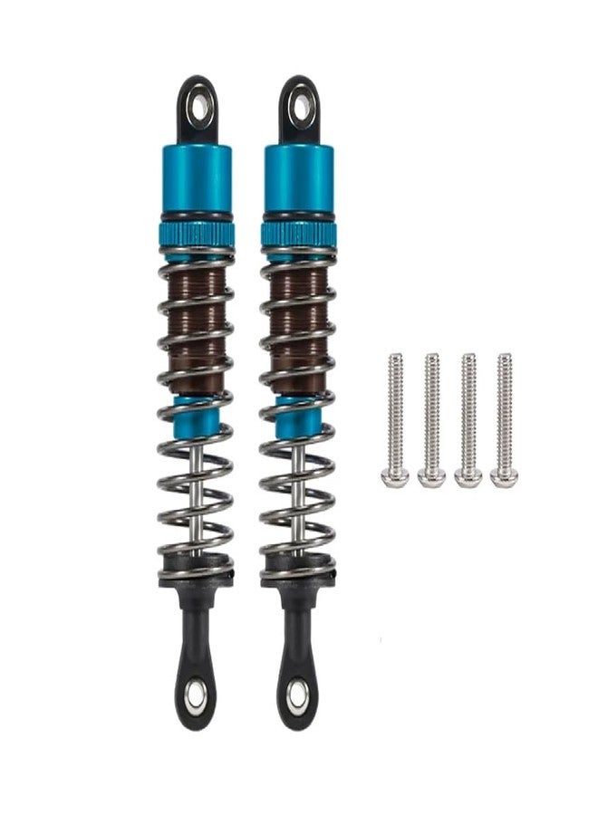 YSKMLOLP 1/10 RC Cars Oil Leakproof Shocks,2Pcs Adjustable Oil Filled Shocks 52mm-120mm for 1/10 RC Buggy Truggy On Road Touring Drift Cars Monster Trucks Upgrade Parts (2pcs 75mm blue) - Image 1